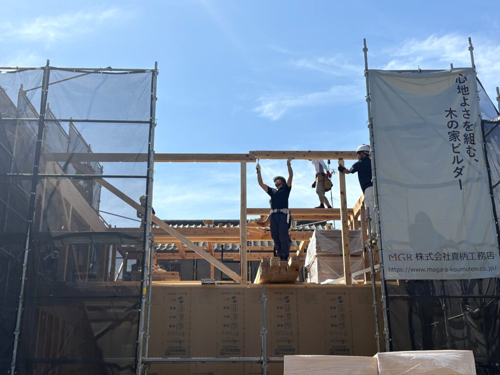 【process5】建て方・上棟の一日